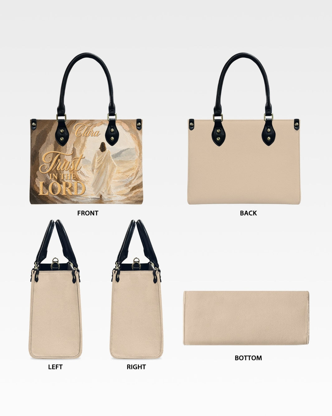 Trust in the Lord Leather Handbag