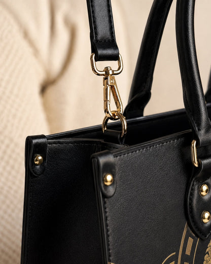 Christian Strength and Dignity Leather Handbag