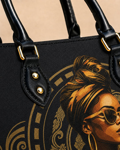 Christian Strength and Dignity Leather Handbag