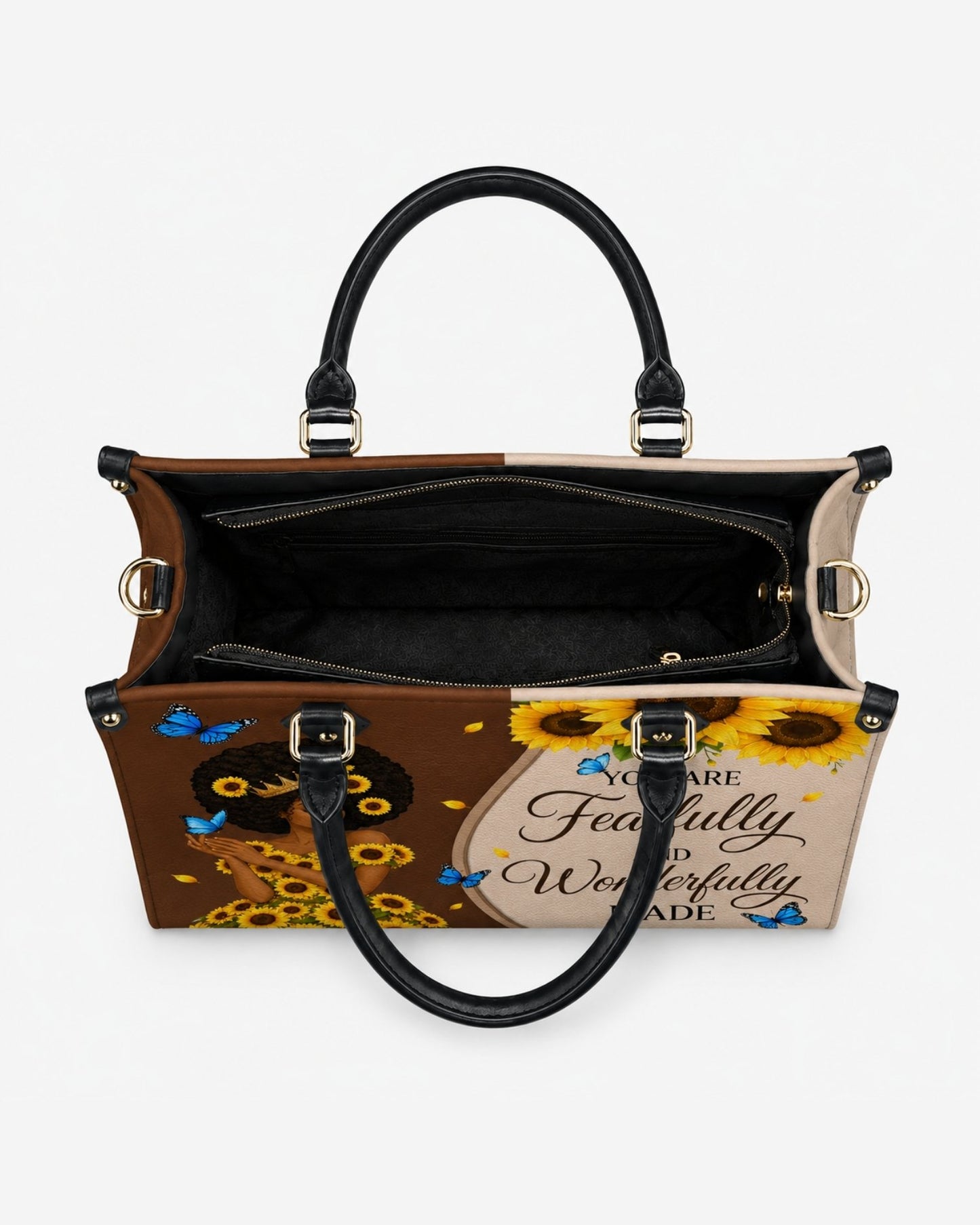Fearfully and Wonderfully Made Christian Leather Handbag