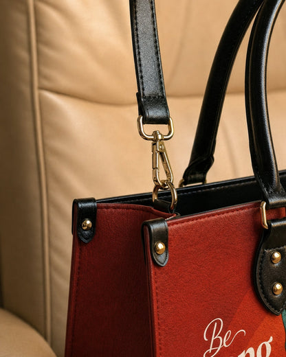 Be Strong and Courageous Leather Handbag