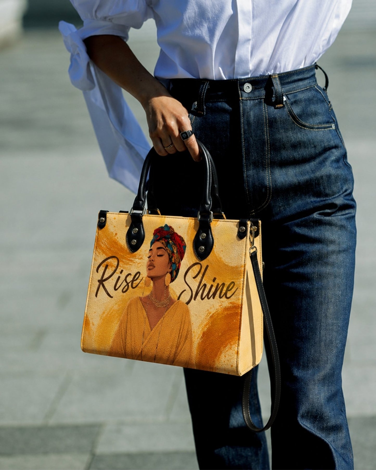 Rise and Shine Leather Handbag