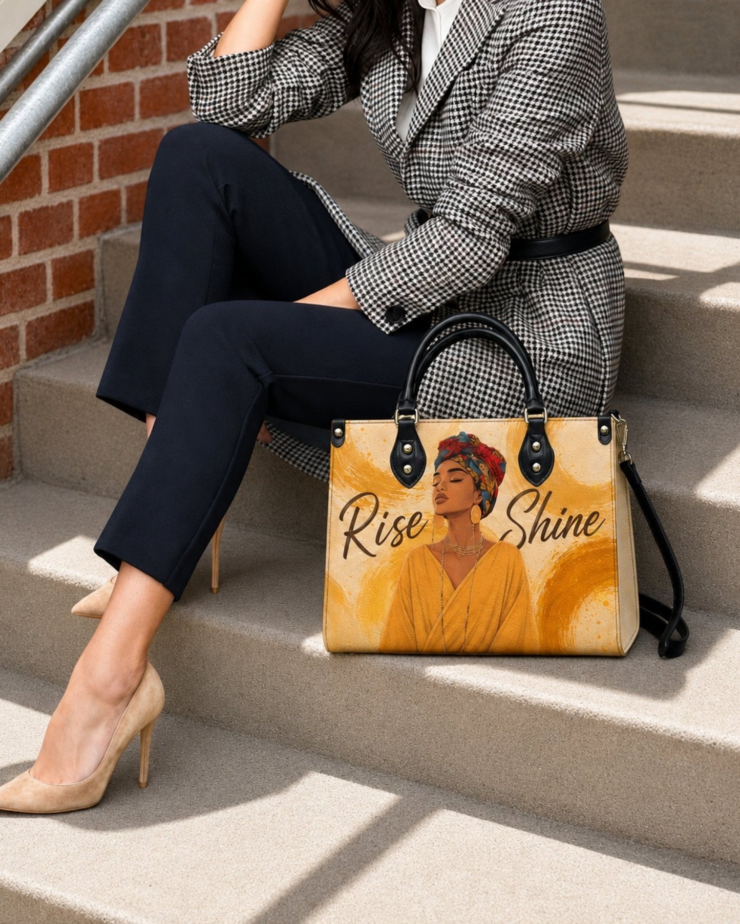 Rise and Shine Leather Handbag