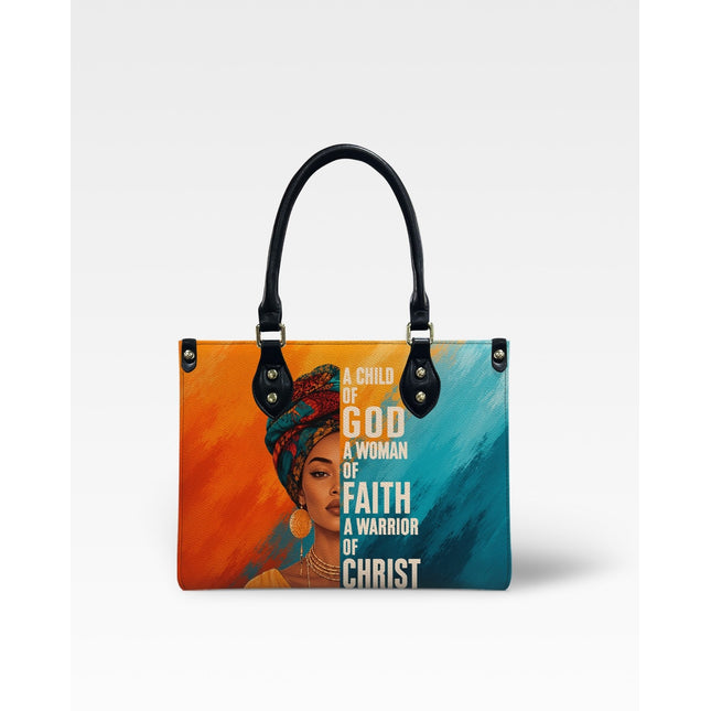 Child of God Woman of Faith Leather Handbag
