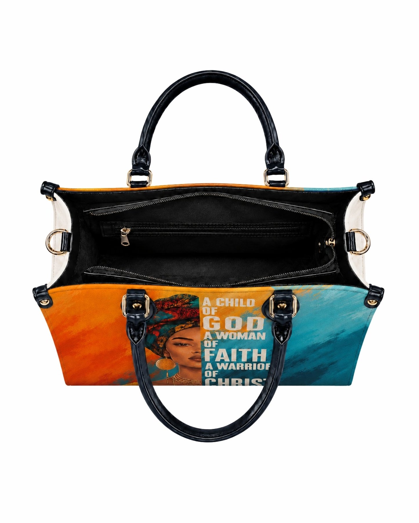 Child of God Woman of Faith Leather Handbag