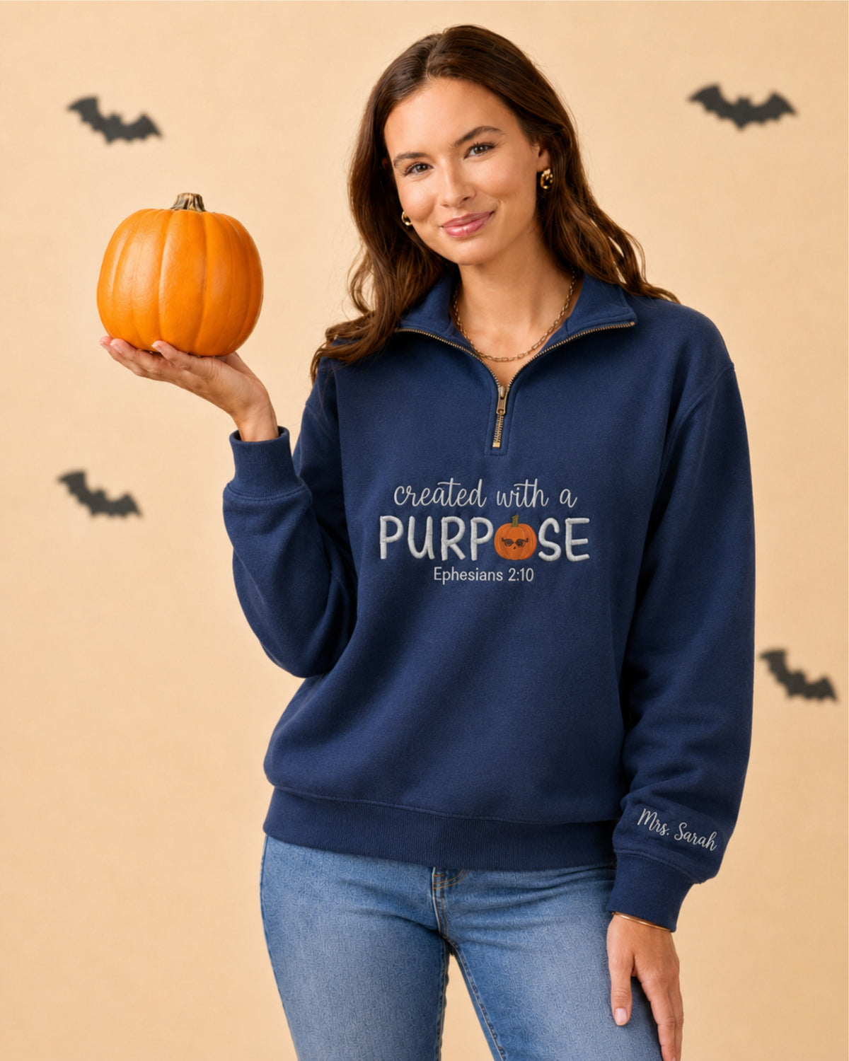 Created With a Purpose Embroidered Sweatshirt
