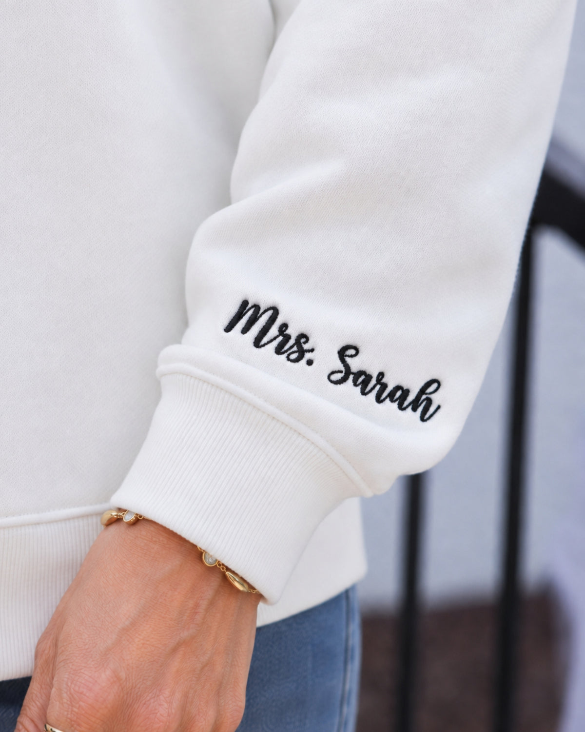 Jesus Made Me a Teacher Embroidered Sweatshirt