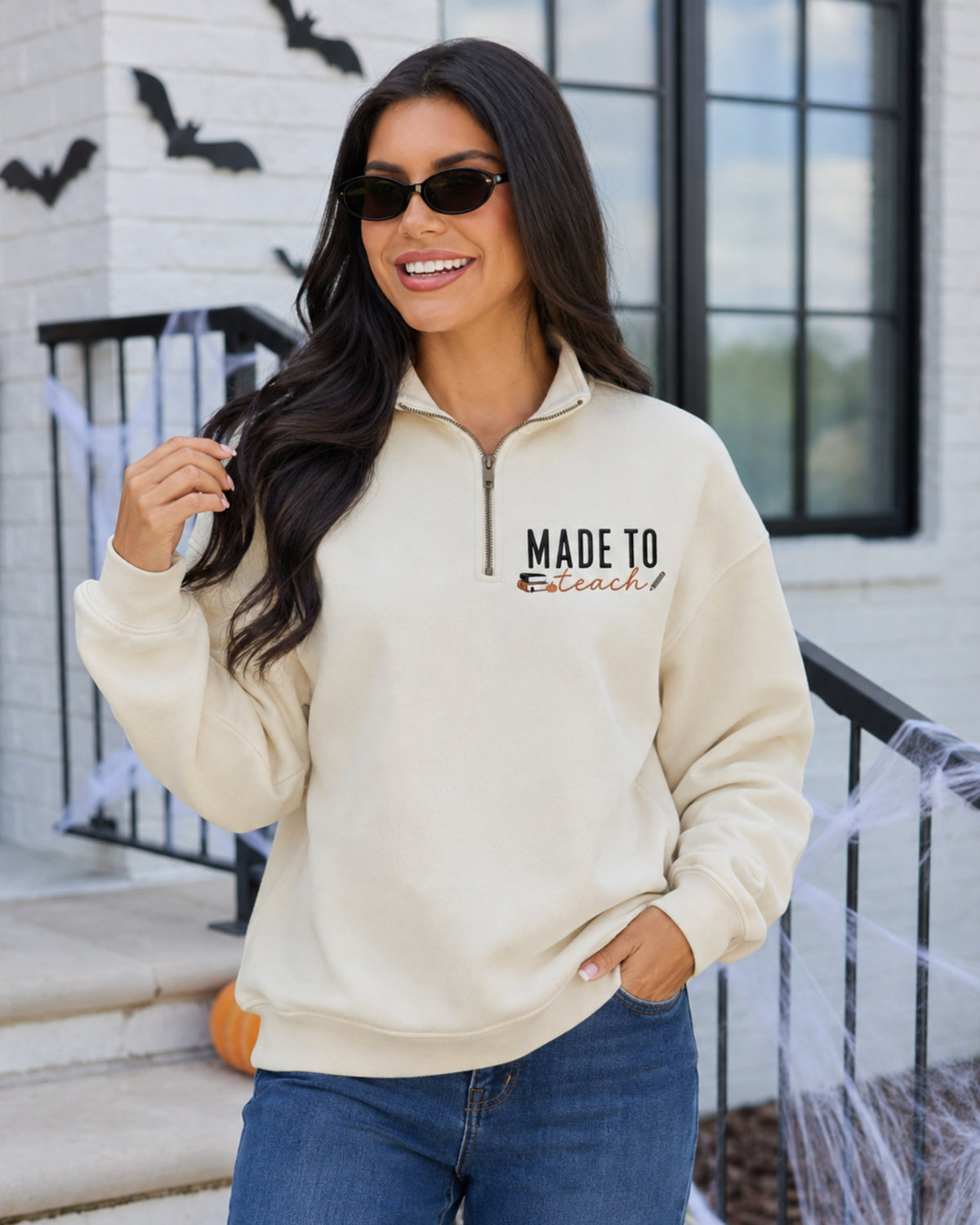 Made to Teach Embroidered Sweatshirt