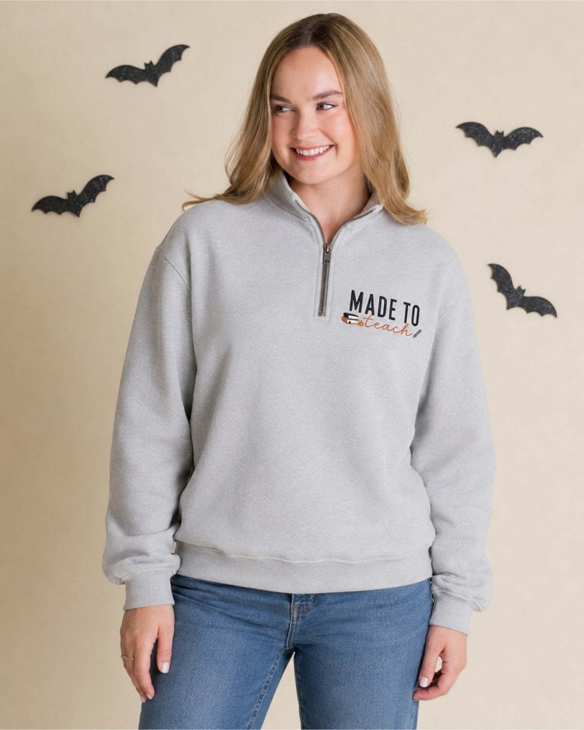 Made to Teach Embroidered Sweatshirt