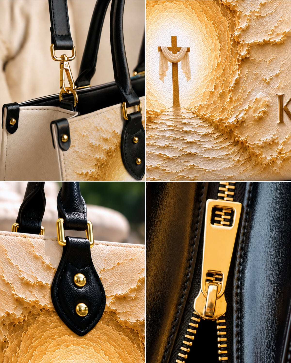 Be Still And Know Christian Leather Handbag