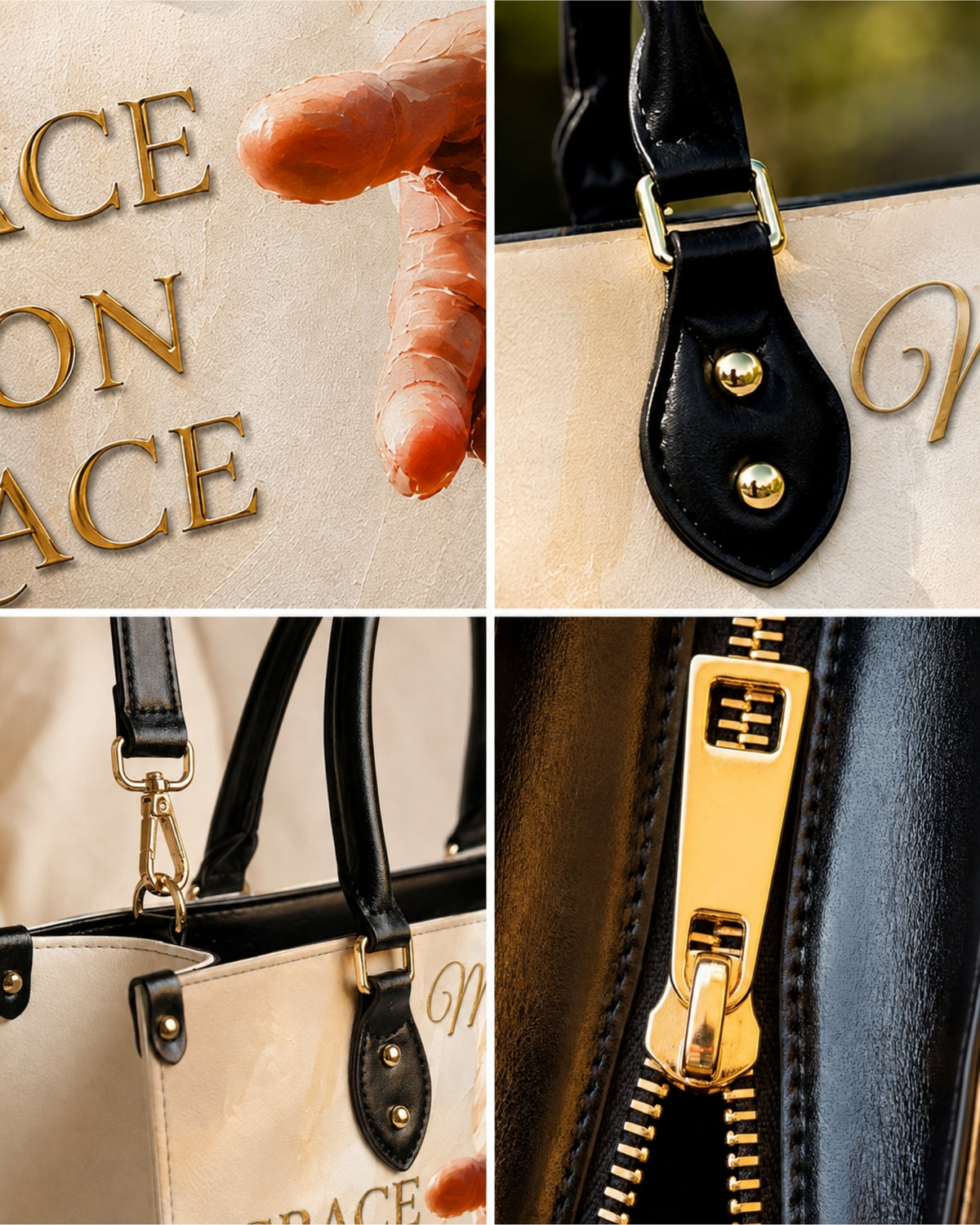 Grace Upon Grace Christian Leather Handbag