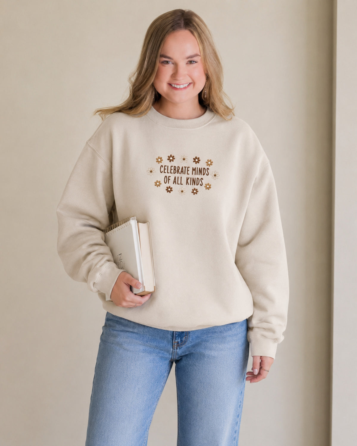 Celebrate Minds of All Kinds Embroidered Sweatshirt