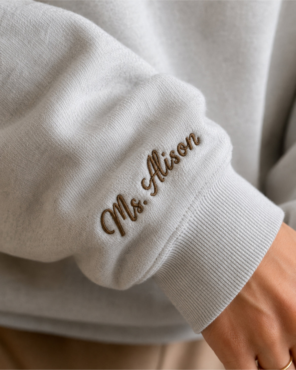 I Teach Tiny Humans About Jesus Embroidered Sweatshirt