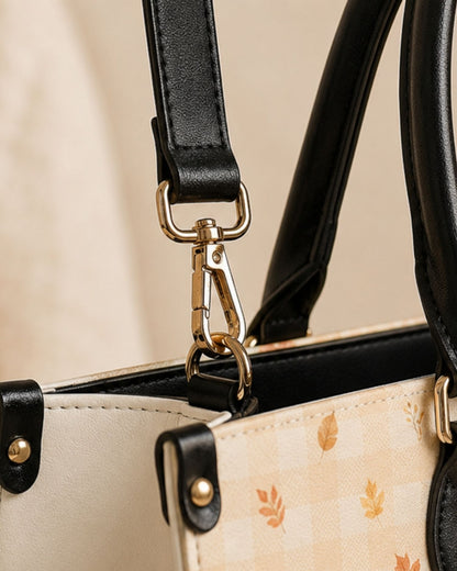 With God All Things Are Possible Leather Handbag