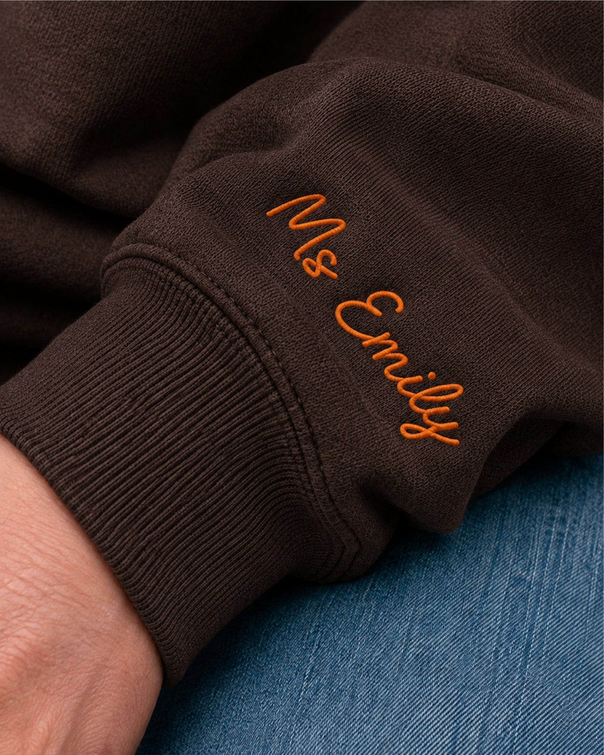 Called to Teach Patchwork Embroidered Sweatshirt