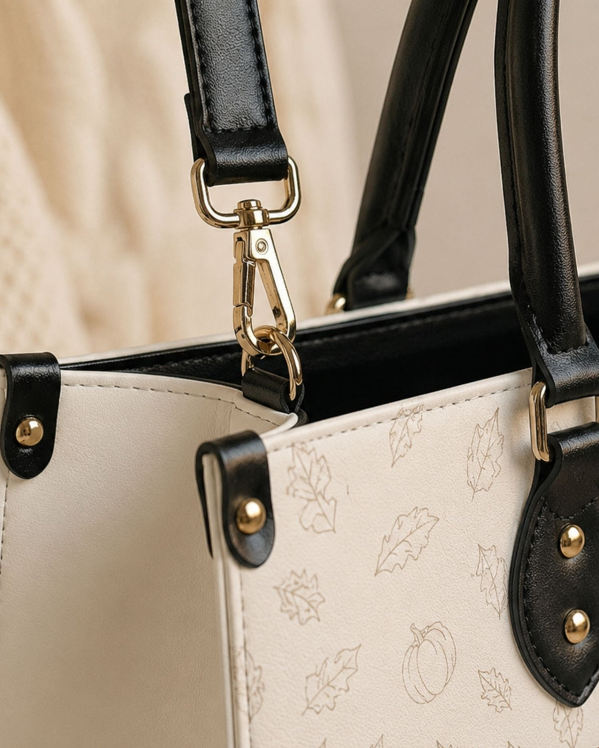 I Will Praise Him in Every Season Leather Handbag