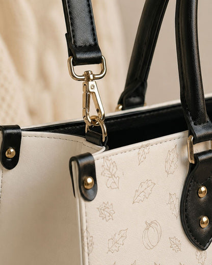 I Will Praise Him in Every Season Leather Handbag