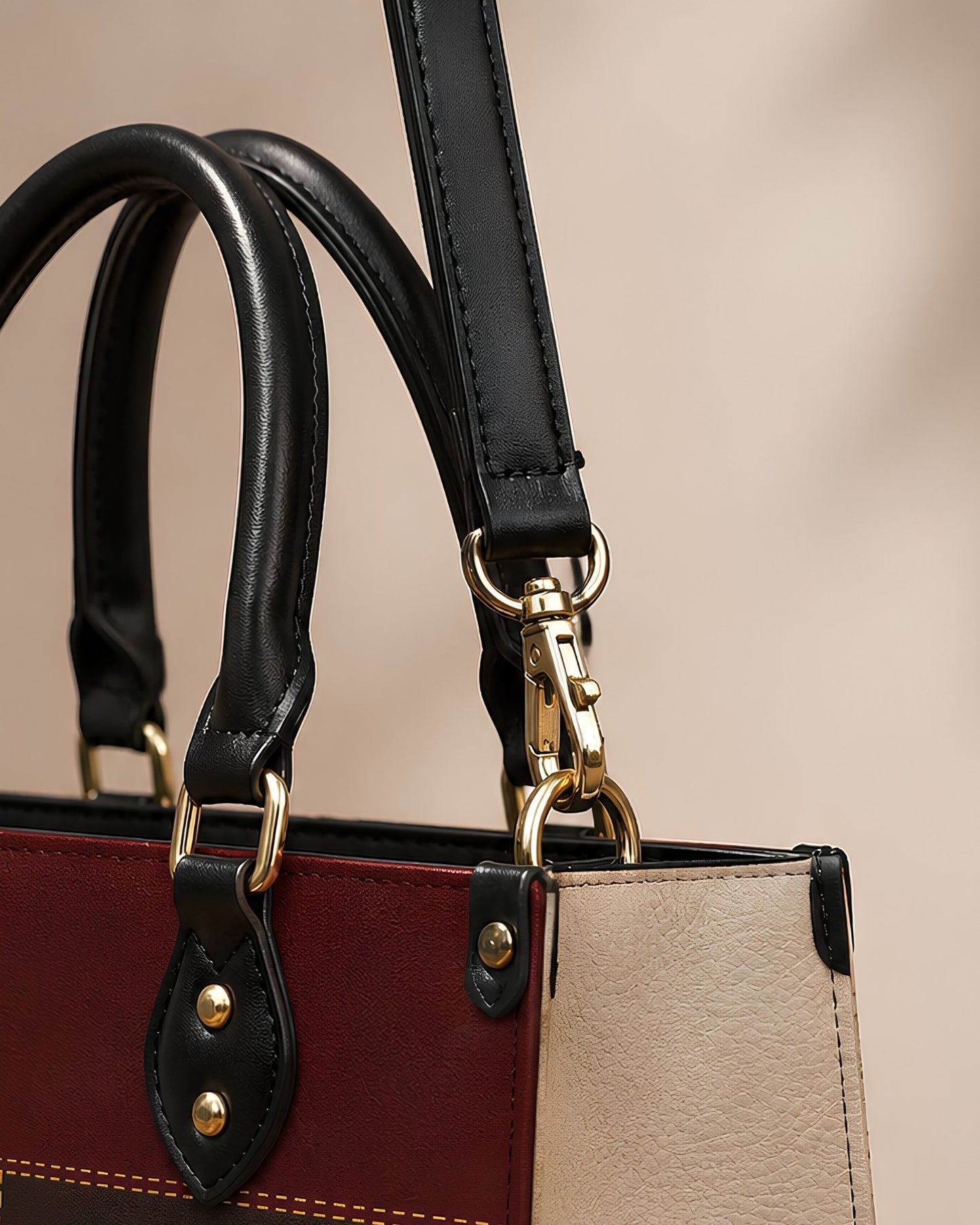 I Am Worthy Leather Handbag