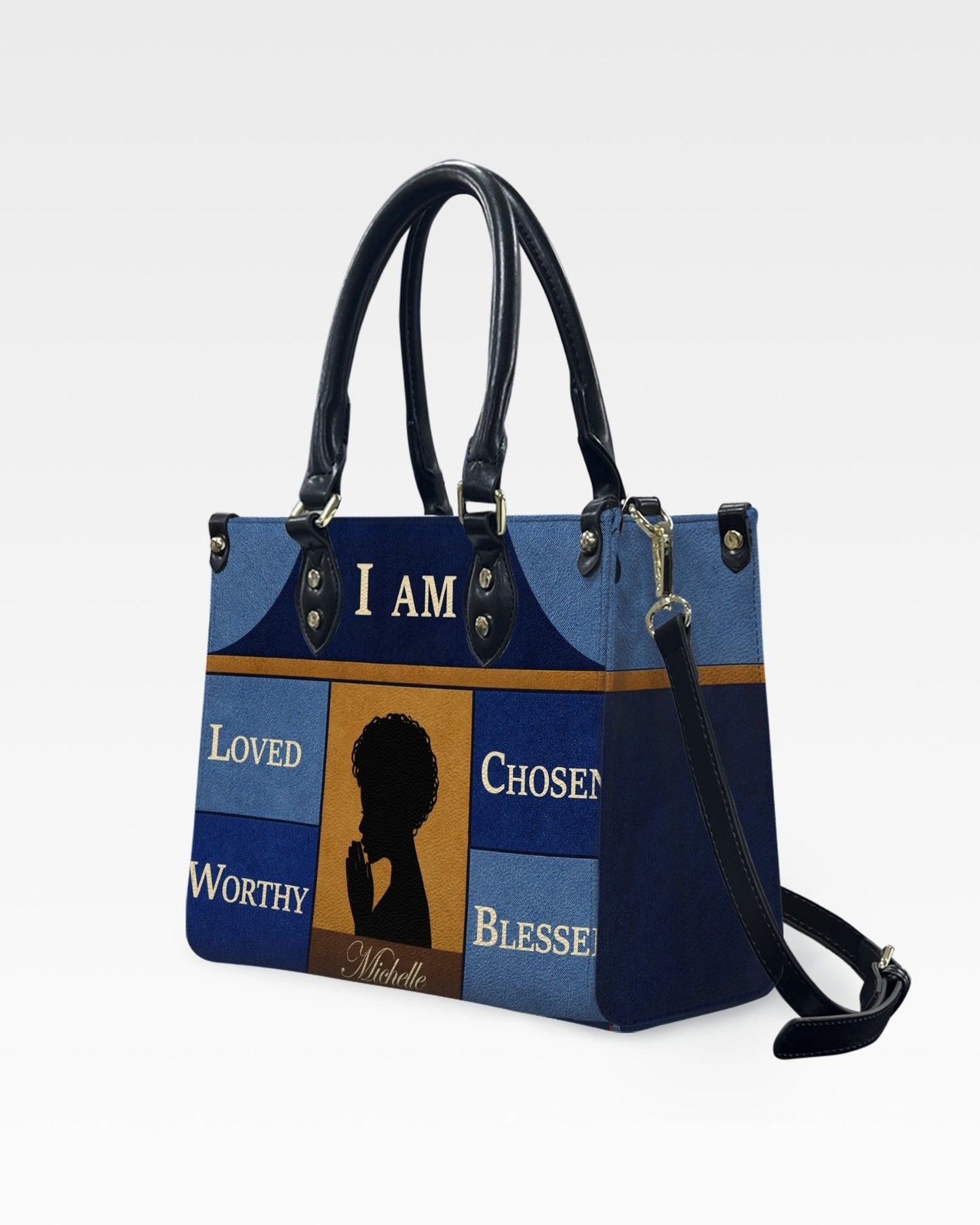 Personalized Christian Leather Handbag