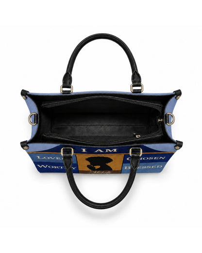 Personalized Christian Leather Handbag
