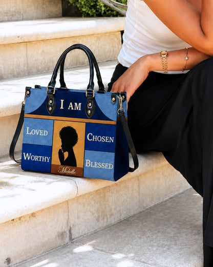 Personalized Christian Leather Handbag