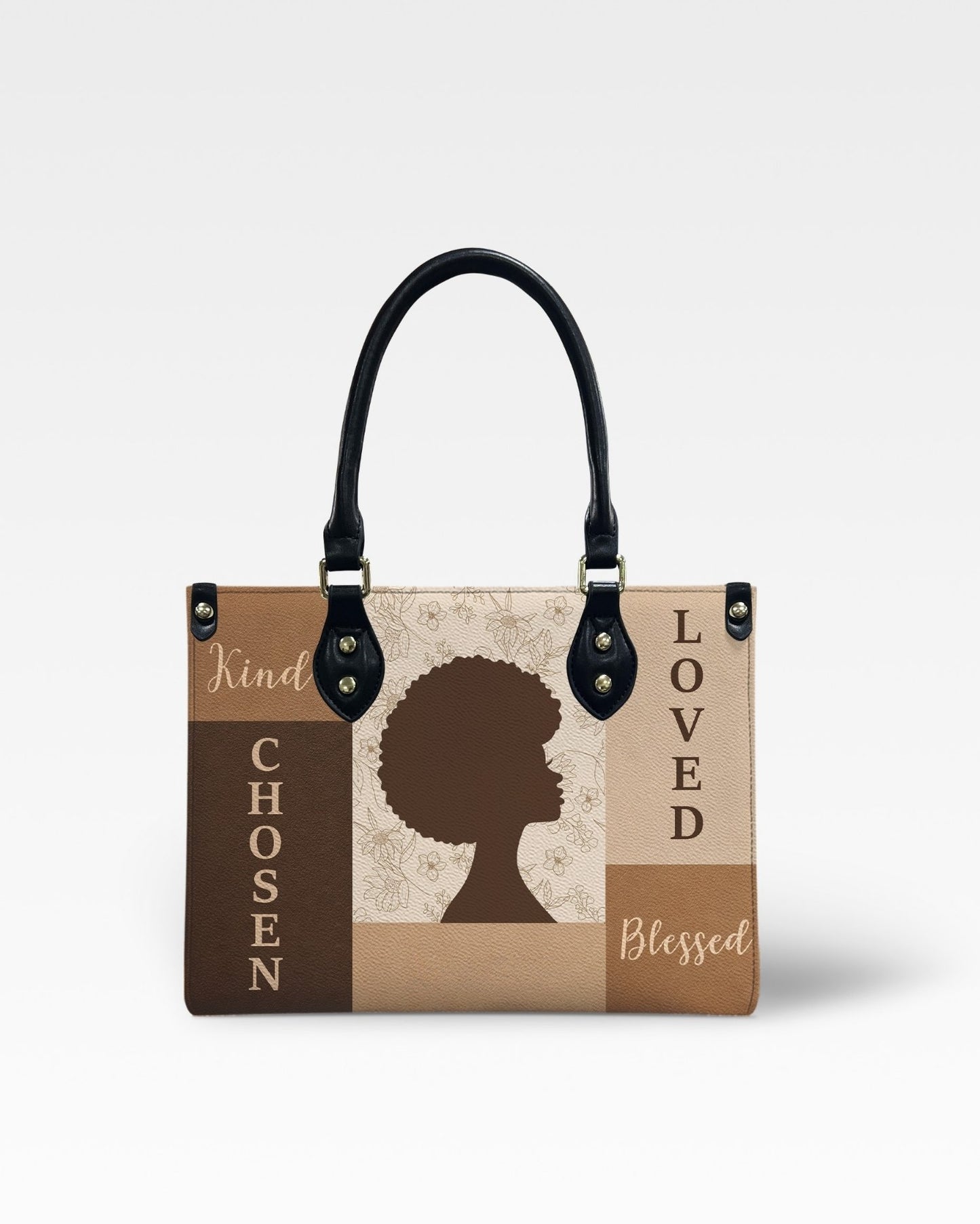 Personalized Chosen Loved Blessed Leather Handbag