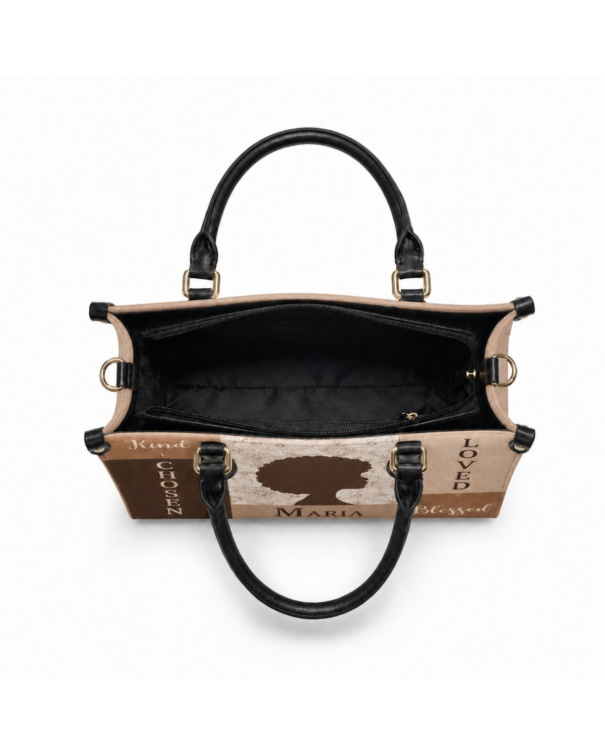 Personalized Chosen Loved Blessed Leather Handbag