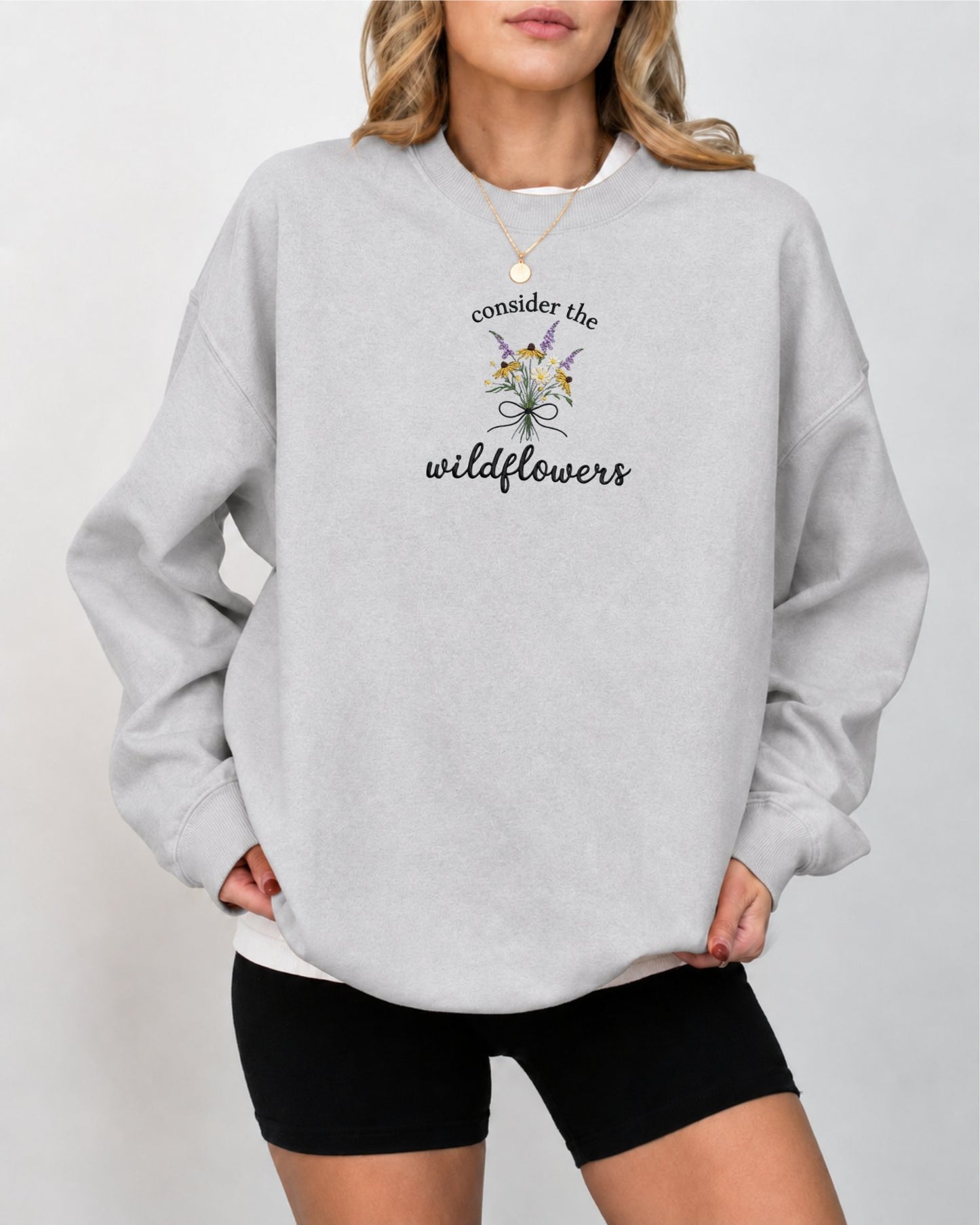 Consider The Wildflowers Embroidered Sweatshirt
