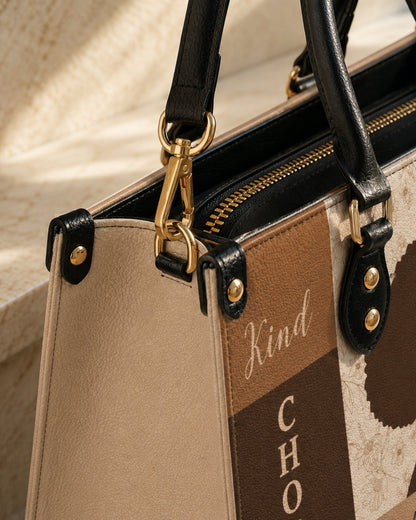 Personalized Chosen Loved Blessed Leather Handbag