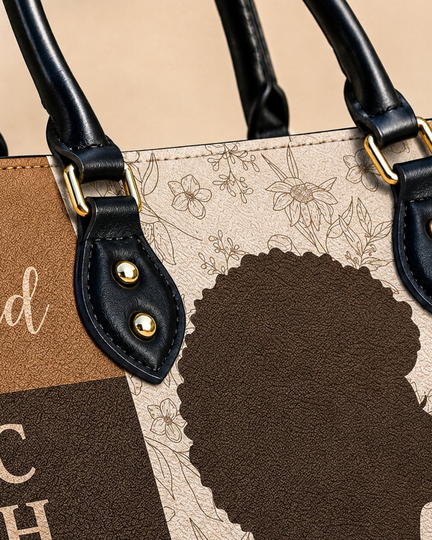 Personalized Chosen Loved Blessed Leather Handbag