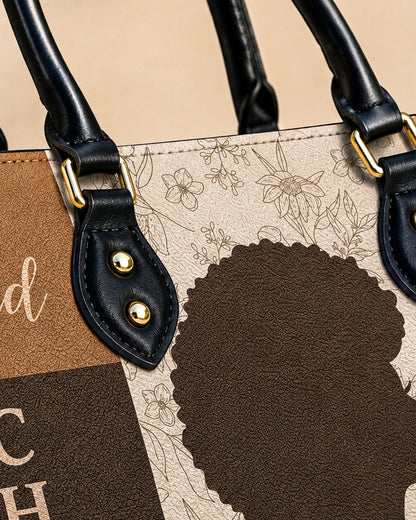 Personalized Chosen Loved Blessed Leather Handbag
