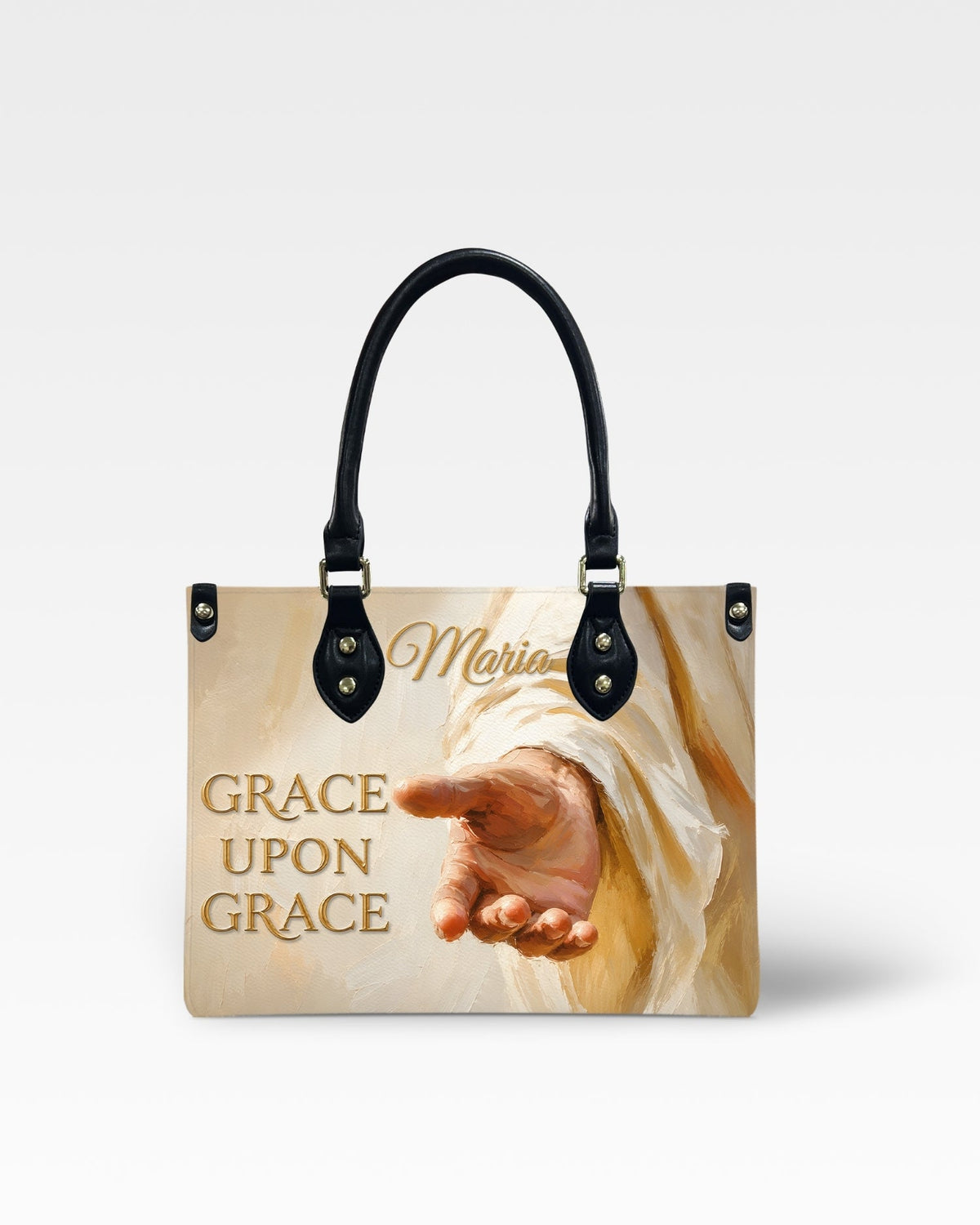 Grace Upon Grace Christian Leather Handbag