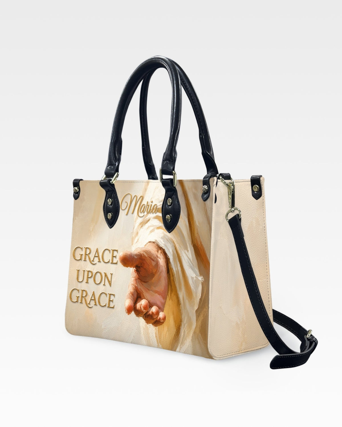 Grace Upon Grace Christian Leather Handbag
