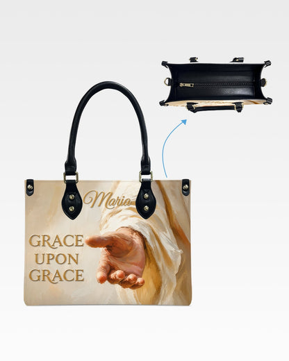 Grace Upon Grace Christian Leather Handbag