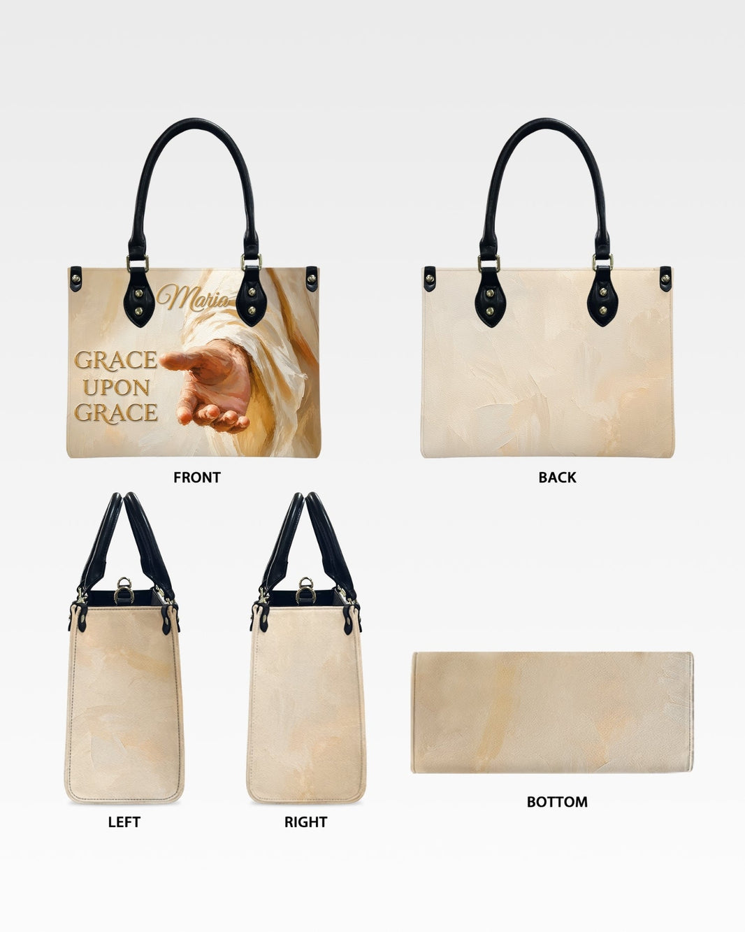 Grace Upon Grace Christian Leather Handbag