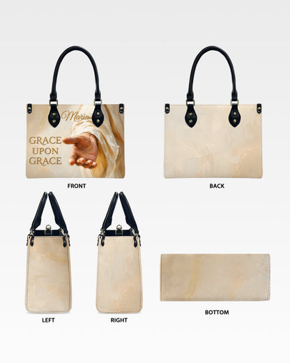 Grace Upon Grace Christian Leather Handbag