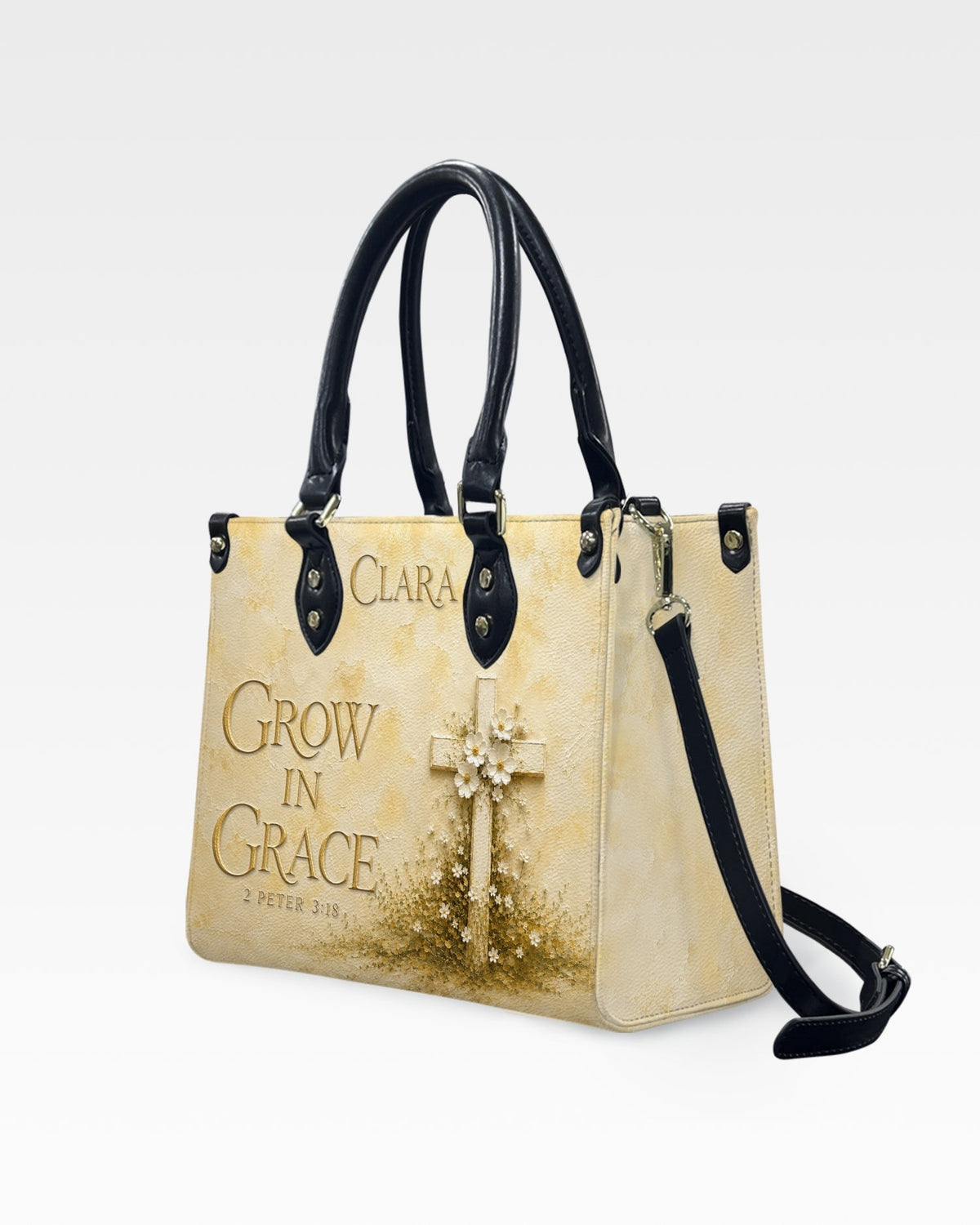 Grow In Grace Christian Leather Handbag
