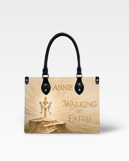 Walking By Faith Christian Leather Handbag