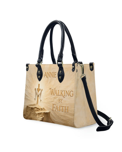 Walking By Faith Christian Leather Handbag