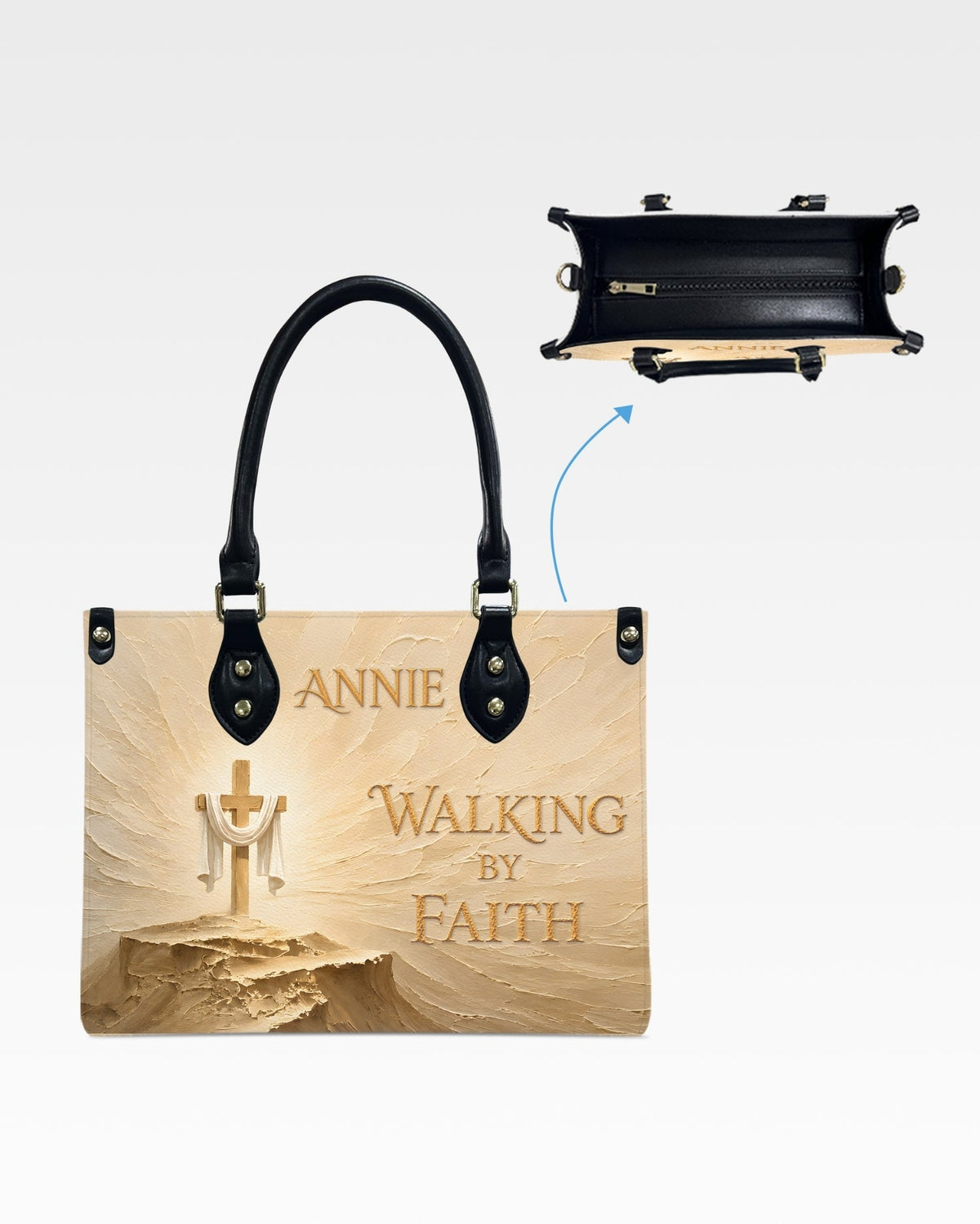 Walking By Faith Christian Leather Handbag