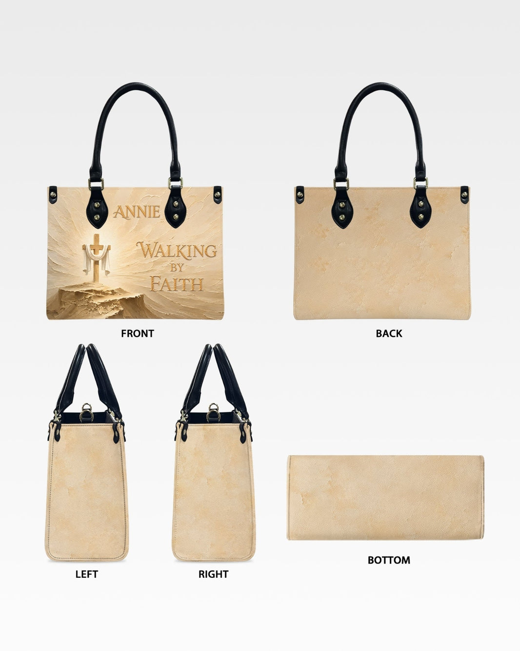 Walking By Faith Christian Leather Handbag