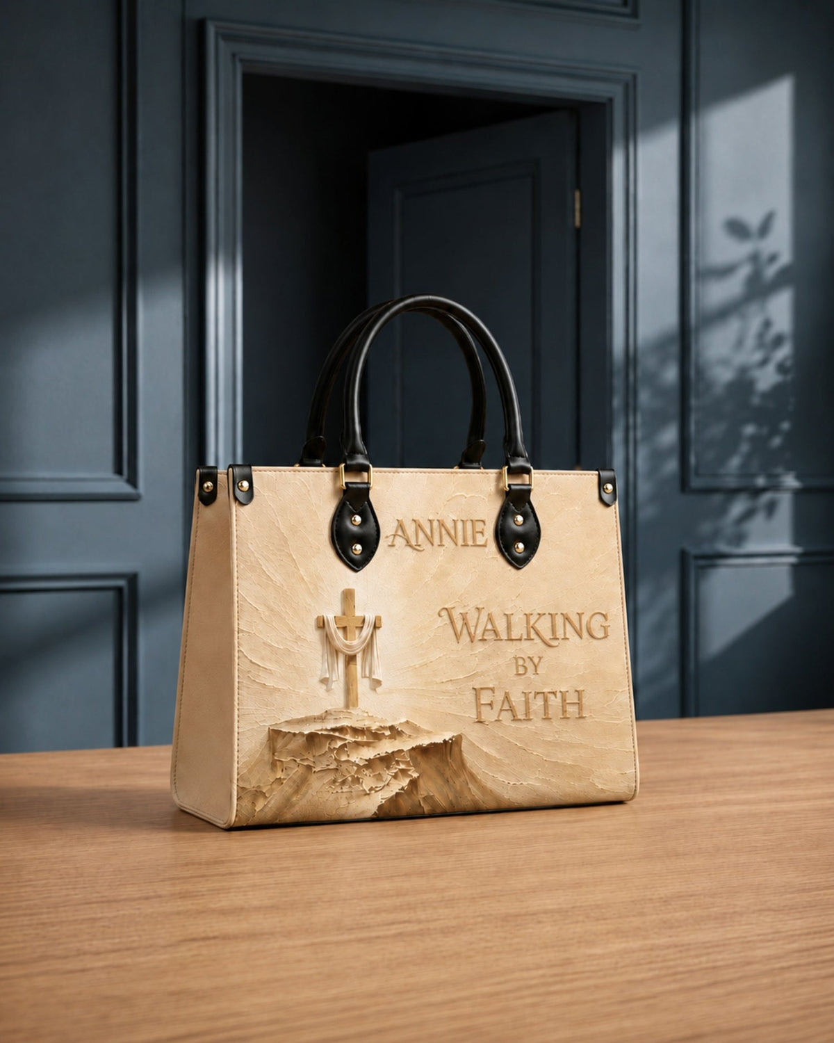 Walking By Faith Christian Leather Handbag