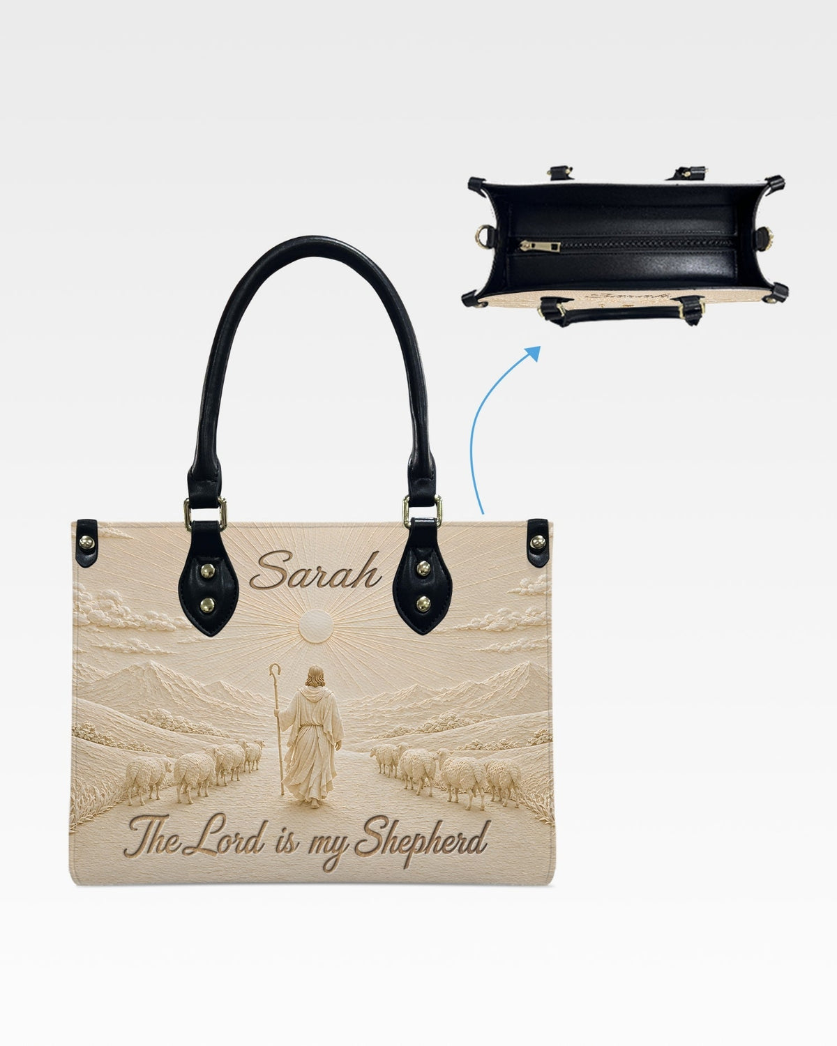 The Lord Is My Shepherd Christian Leather Handbag