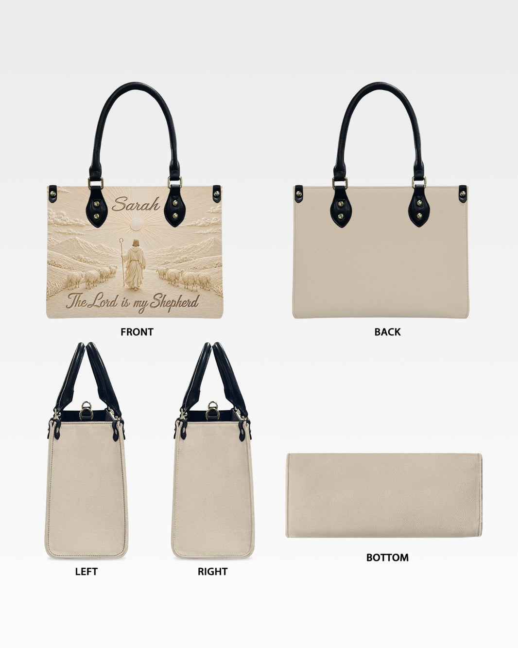 The Lord Is My Shepherd Christian Leather Handbag
