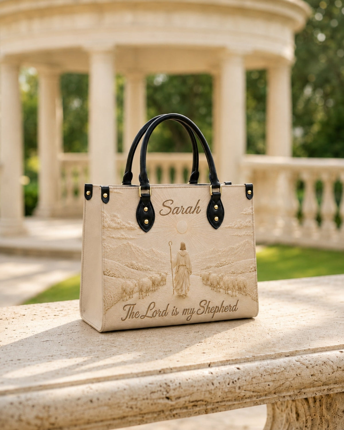 The Lord Is My Shepherd Christian Leather Handbag