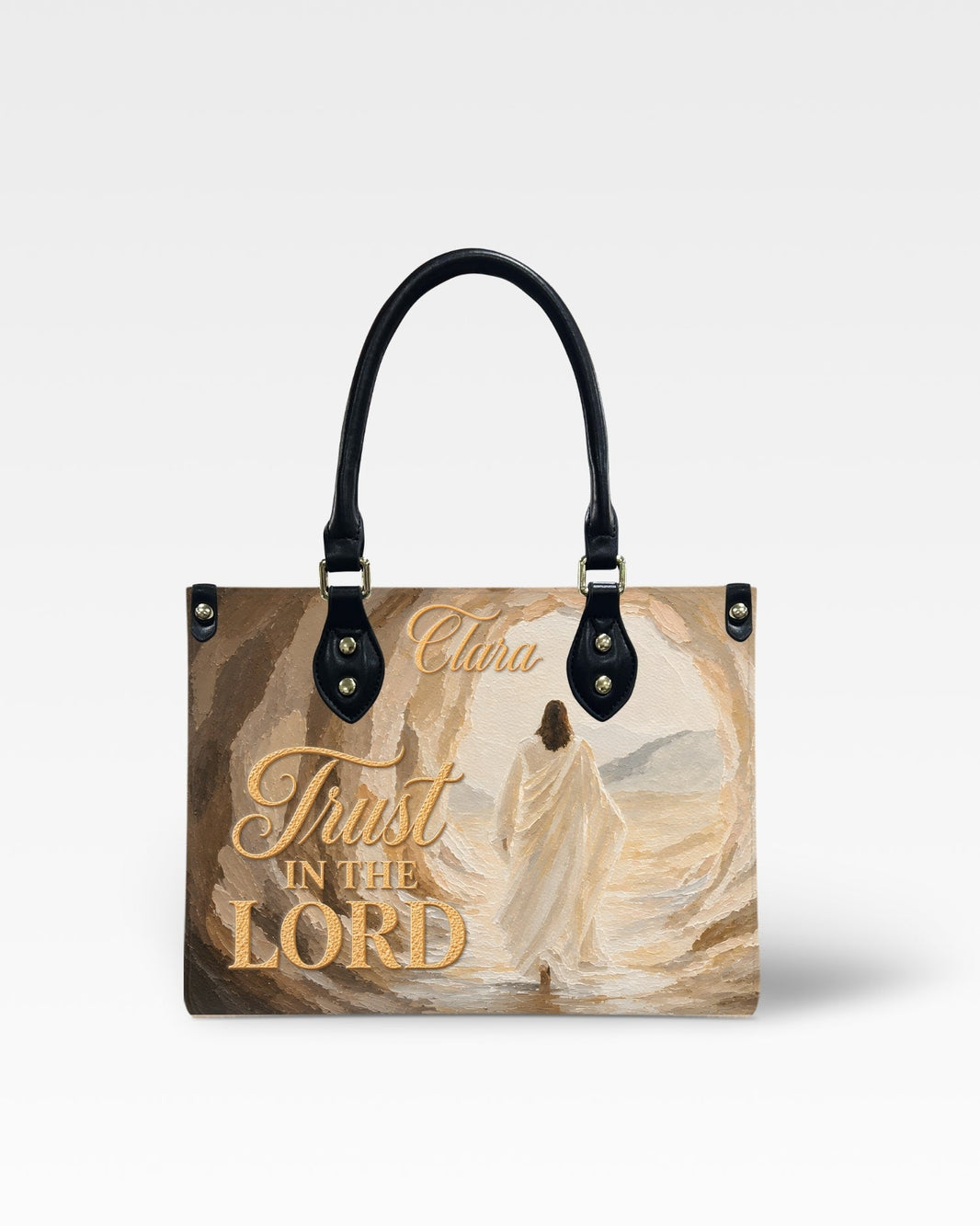 Trust in the Lord Leather Handbag