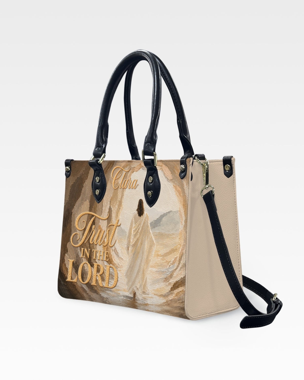 Trust in the Lord Leather Handbag