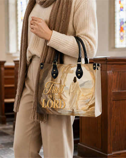 Trust in the Lord Leather Handbag