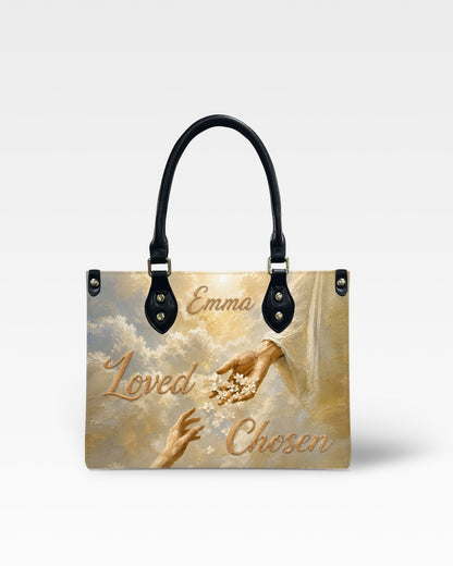Loved Chosen Christian Leather Handbag