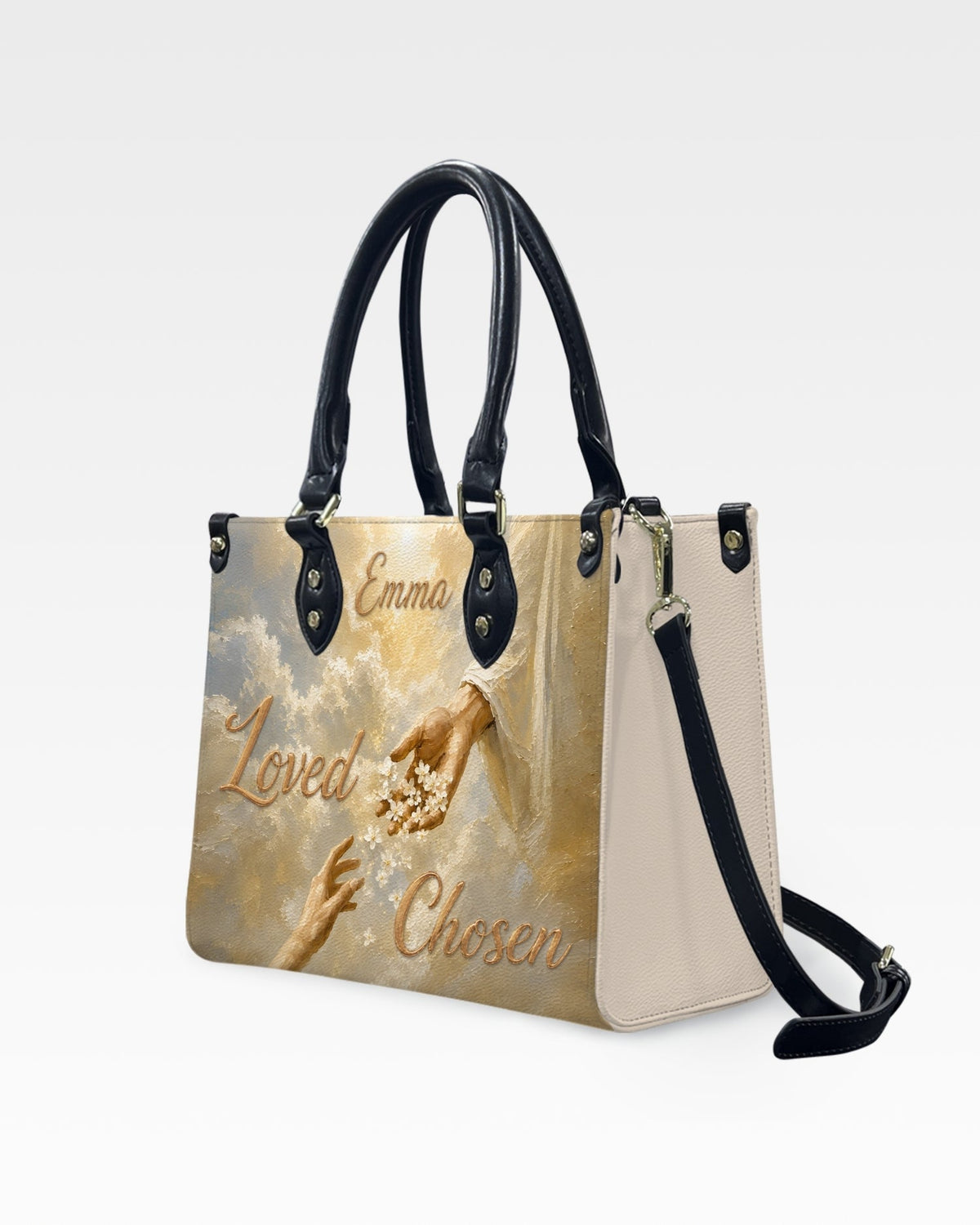 Loved Chosen Christian Leather Handbag